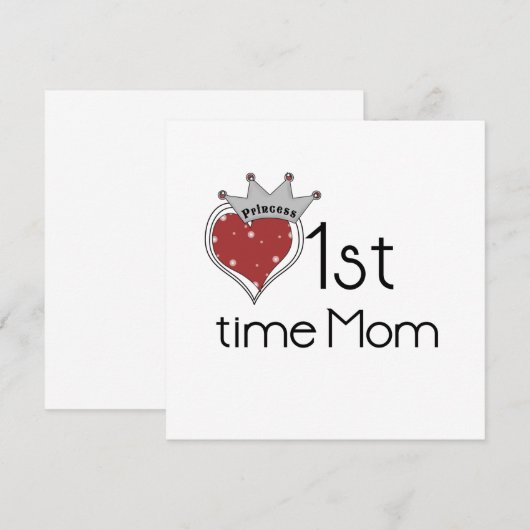 Princess Heart 1st Time Mom Gifts (Front/Back)