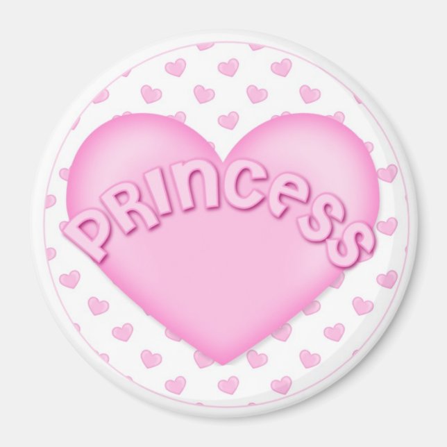 Princess Heart Magnets Locker Magnet File Cabinet (Front)
