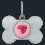 Princess heart pet tag<br><div class="desc">Princess heart design</div>