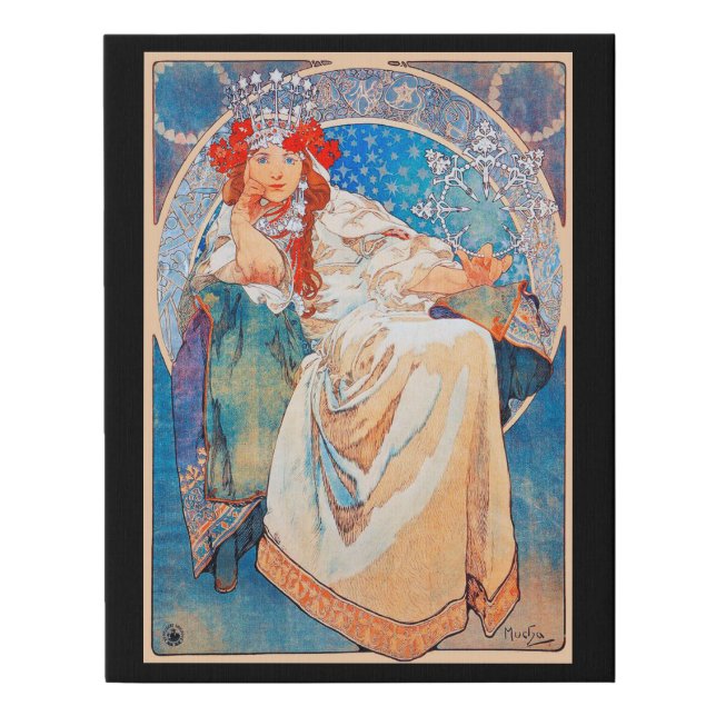 Princess Hyacinth, Mucha Faux Canvas Print (Front)