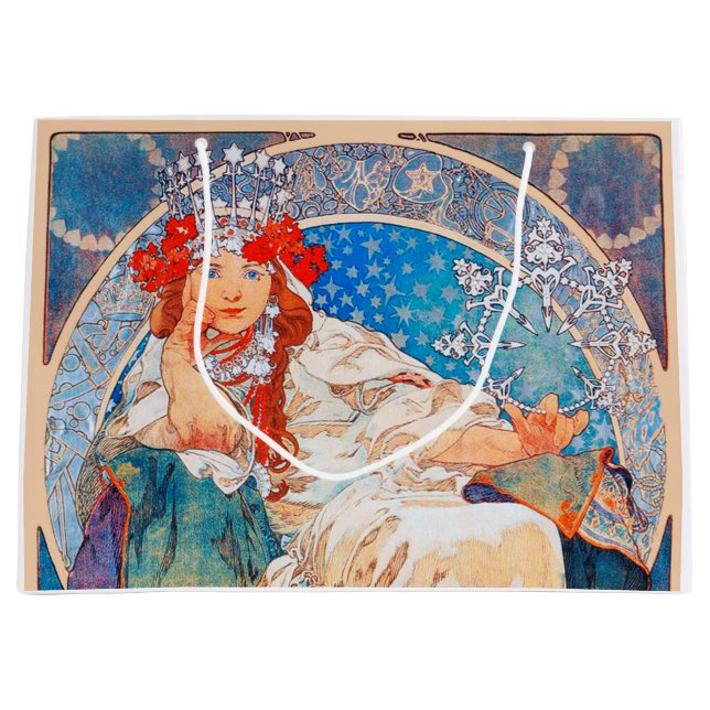 Princess Hyacinth, Mucha Large Gift Bag (Front)