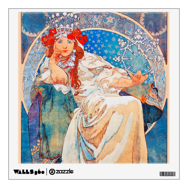 Princess Hyacinth, Mucha Wall Decal (Front)