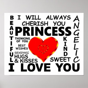 Princess I Love You Poster