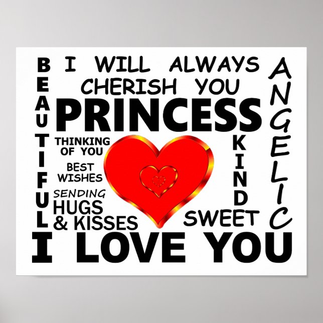 Princess I Love You Poster (Front)