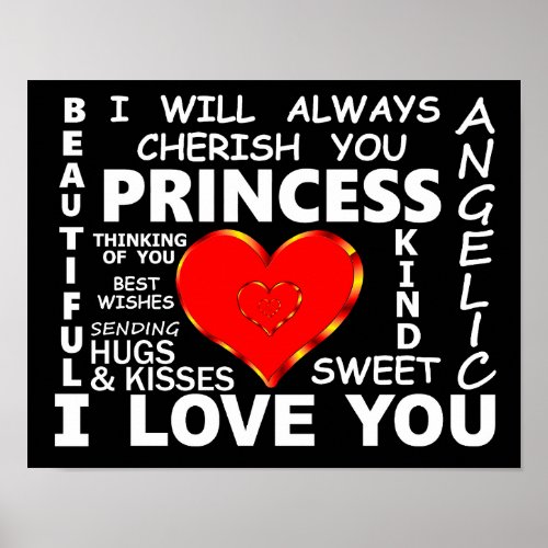 Princess I Love You Poster