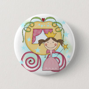 Princess in Carriage T-shirts and Gifts Button