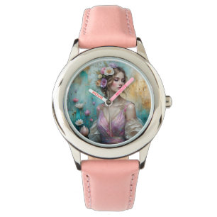 Princess in Pink Floral Watch