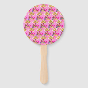 Princess in Pink Hand Fan