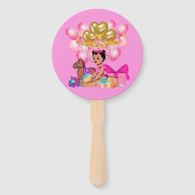 Princess in Pink  Hand Fan (Front)