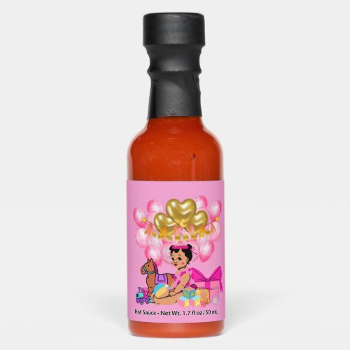 Princess in Pink Hot Sauce Bottle Favors