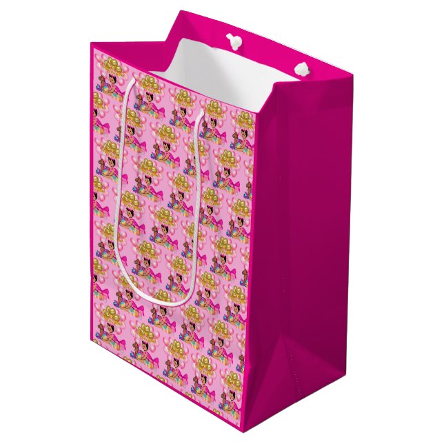 Princess in Pink  Medium Gift Bag (Front Angled)