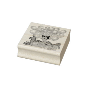 Princess in Pink Rubber Stamp