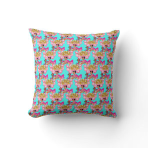 Princess in Pink  Throw Pillow