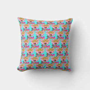 Princess in Pink Throw Pillow