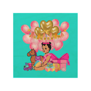 Princess in Pink  Wood Wall Art