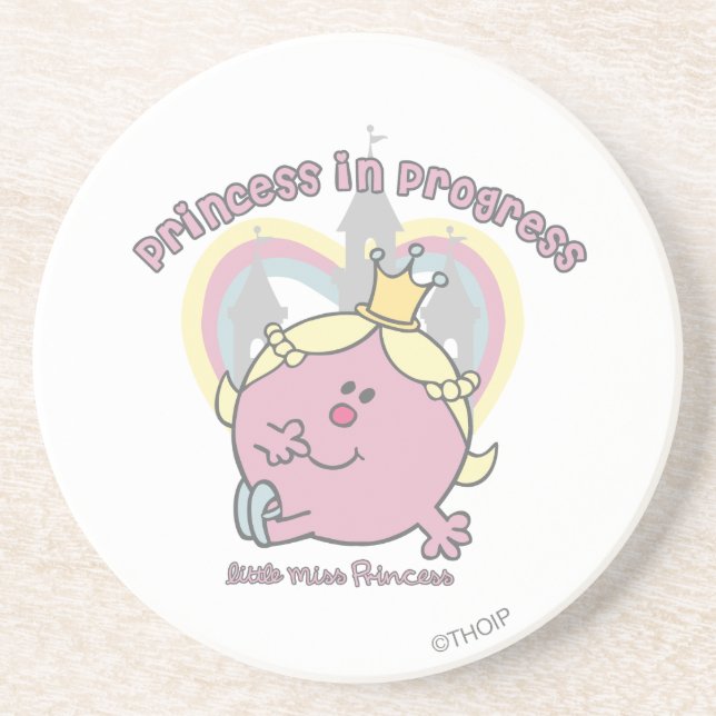 Princess in Progress Sandstone Coaster (Front)