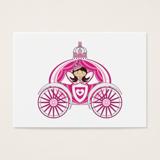 Customizable Princess in Royal Carriage Bookmark Business Card