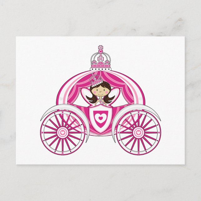Princess in Royal Carriage Postcard (Front)