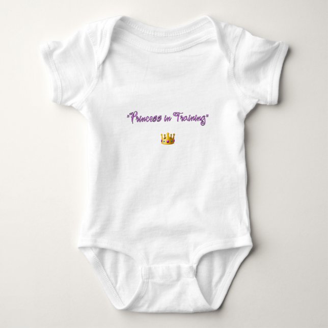 Princess in Training Baby Bodysuit (Front)
