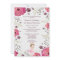 Princess in Tutu Watercolor Poppies Baby Shower