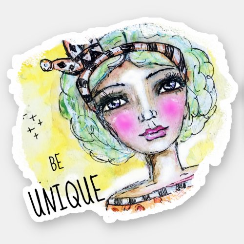 Princess Inspirational Quote Whimsical Artsy Cute Sticker