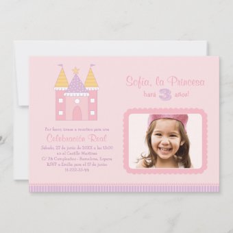 Princess Invitación de la Fiesta de Cumpleaños Invitation | Zazzle