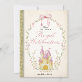 Princess Invitation, Princess Birthday Invitation