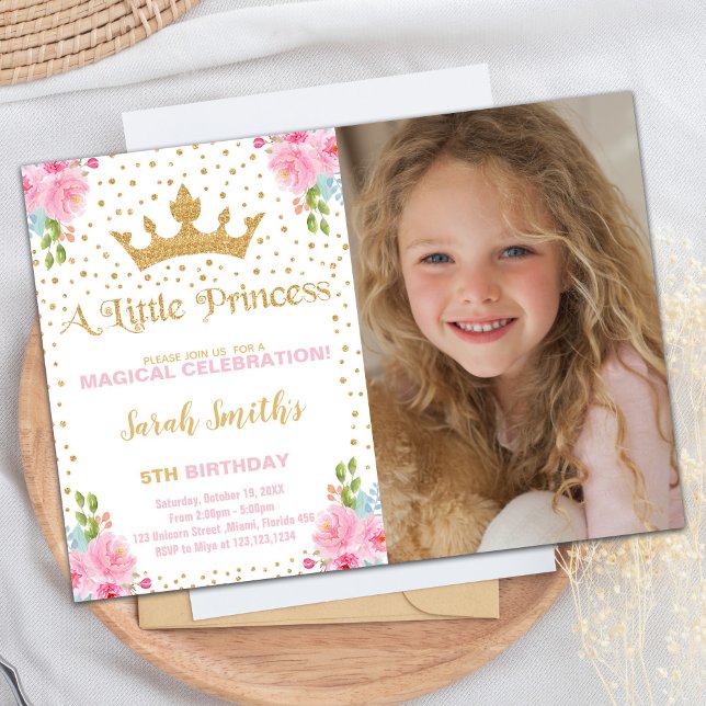 Princess Invitation, Princess Birthday Invitation (Princess Invitation, Princess Birthday Invitation)