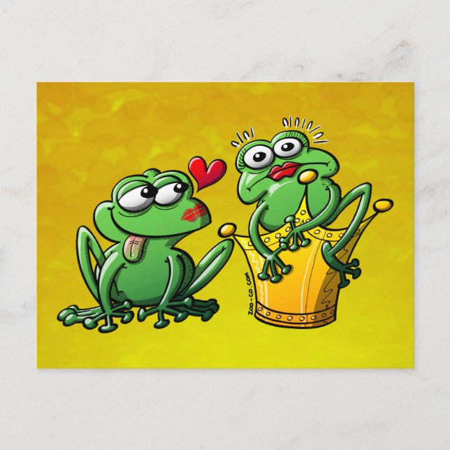 Princess is a Frog Now Postcard (Front)