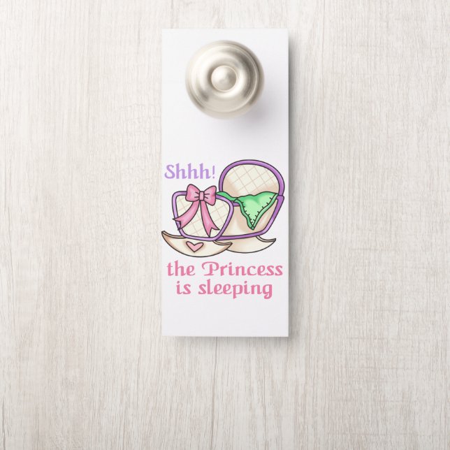 Princess is Sleeping Door Hanger (On Knob)