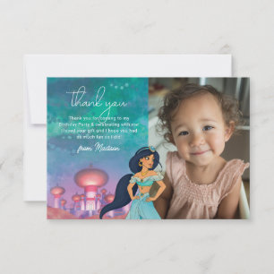Princess Jasmine and Abu Enchanted Birthday Thank You Card