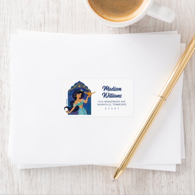 Princess Jasmine Enchanted Birthday Label (Insitu)