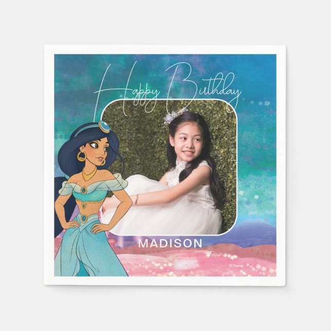 Princess Jasmine Enchanted Birthday Napkins (Front)