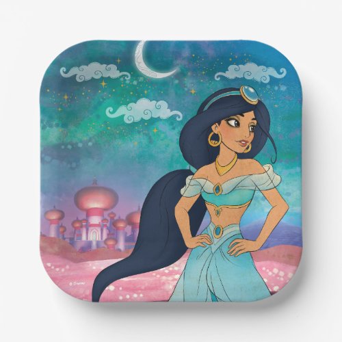 Princess Jasmine Enchanted Birthday Paper Plates