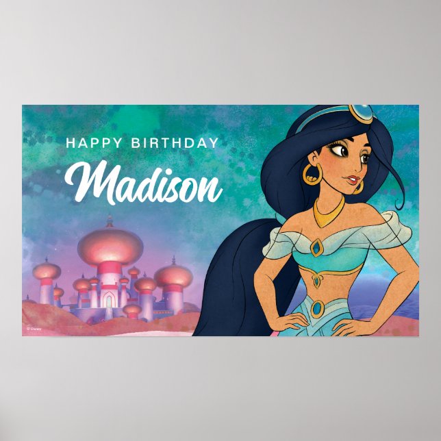 Princess Jasmine Enchanted Birthday Poster (Front)