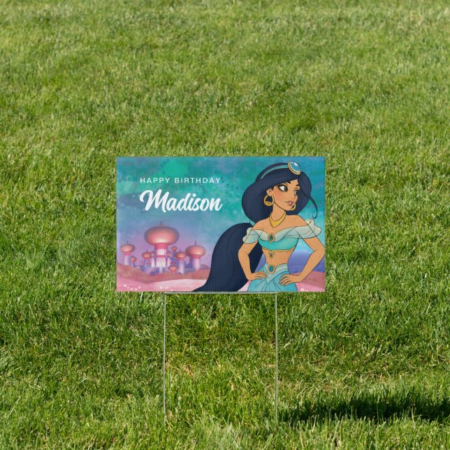Princess Jasmine Enchanted Birthday Sign (Insitu)
