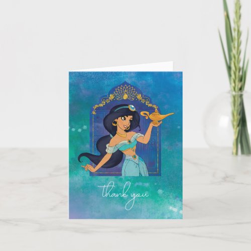 Princess Jasmine Enchanted Birthday Thank You Card