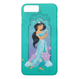 Princess Jasmine Floral Frame iPhone 8 Plus/7 Plus Case