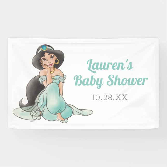 Princess Jasmine | Girl Baby Shower  Banner (Horizontal)