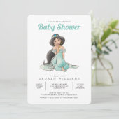 Princess Jasmine | Girl Baby Shower Invitation (Standing Front)
