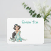 Princess Jasmine | Girl Baby Shower Thank You Invitation (Standing Front)