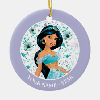 Princess Jasmine| Jasmine Add Your Name Ceramic Ornament