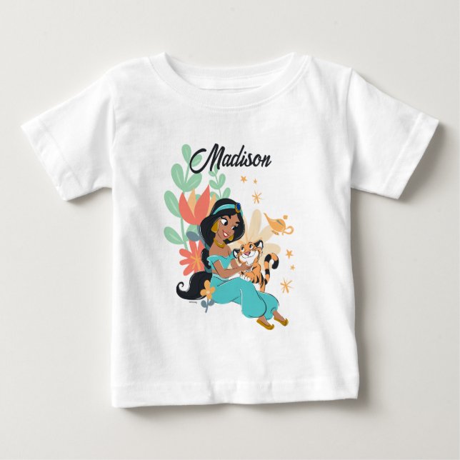 Princess Jasmine & Rajah - Magical Moments Baby T-Shirt (Front)