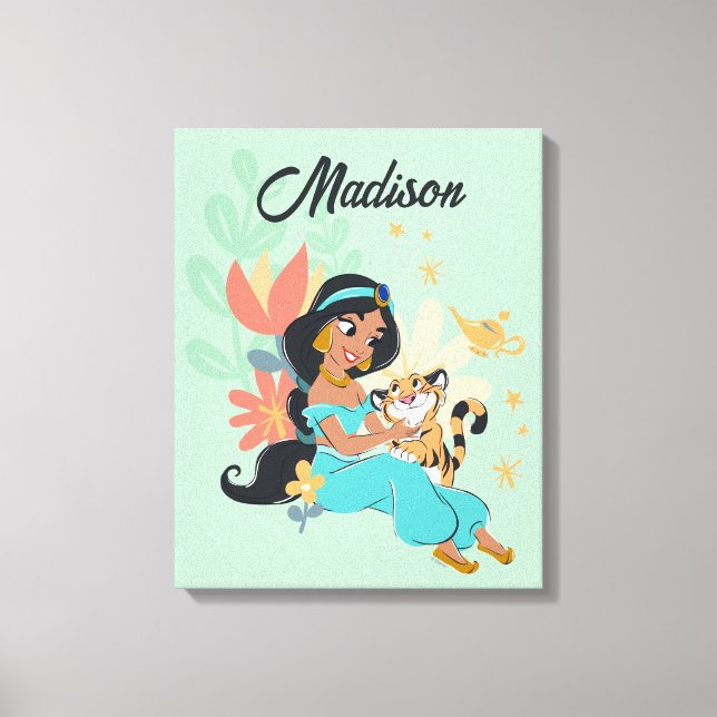Princess Jasmine & Rajah - Magical Moments Canvas Print (Front)