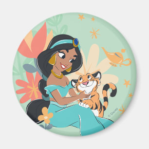 Princess Jasmine & Rajah - Magical Moments Magnet