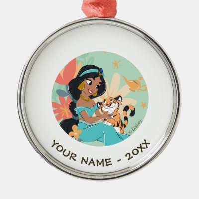 Princess Jasmine &amp; Rajah - Magical Moments Metal Ornament