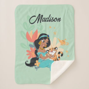 Princess Jasmine & Rajah - Magical Moments Sherpa Blanket
