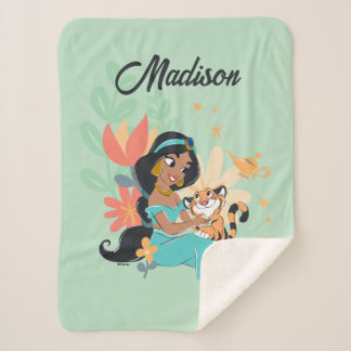Princess Jasmine & Rajah - Magical Moments Sherpa Blanket