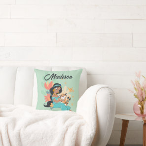 Princess Jasmine & Rajah - Magical Moments Throw Pillow