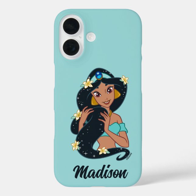 Princess Jasmine - Sparkling Hair & Blossoms Case-Mate iPhone Case (Back)